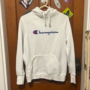 White champion hoodie